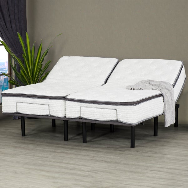Arianell 30.5 cm (12 in.)Mattress with Upholstered Adjustable Base