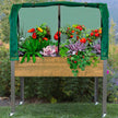 CedarCraft 81 cm (32 in.) Self-watering Elevated Planter with Greenhouse and Cover