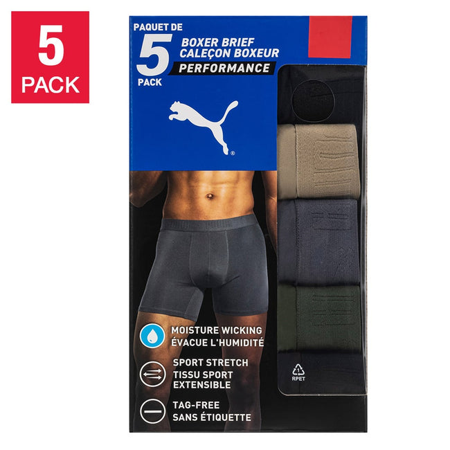 Puma Men’s Active Boxer 5-pack