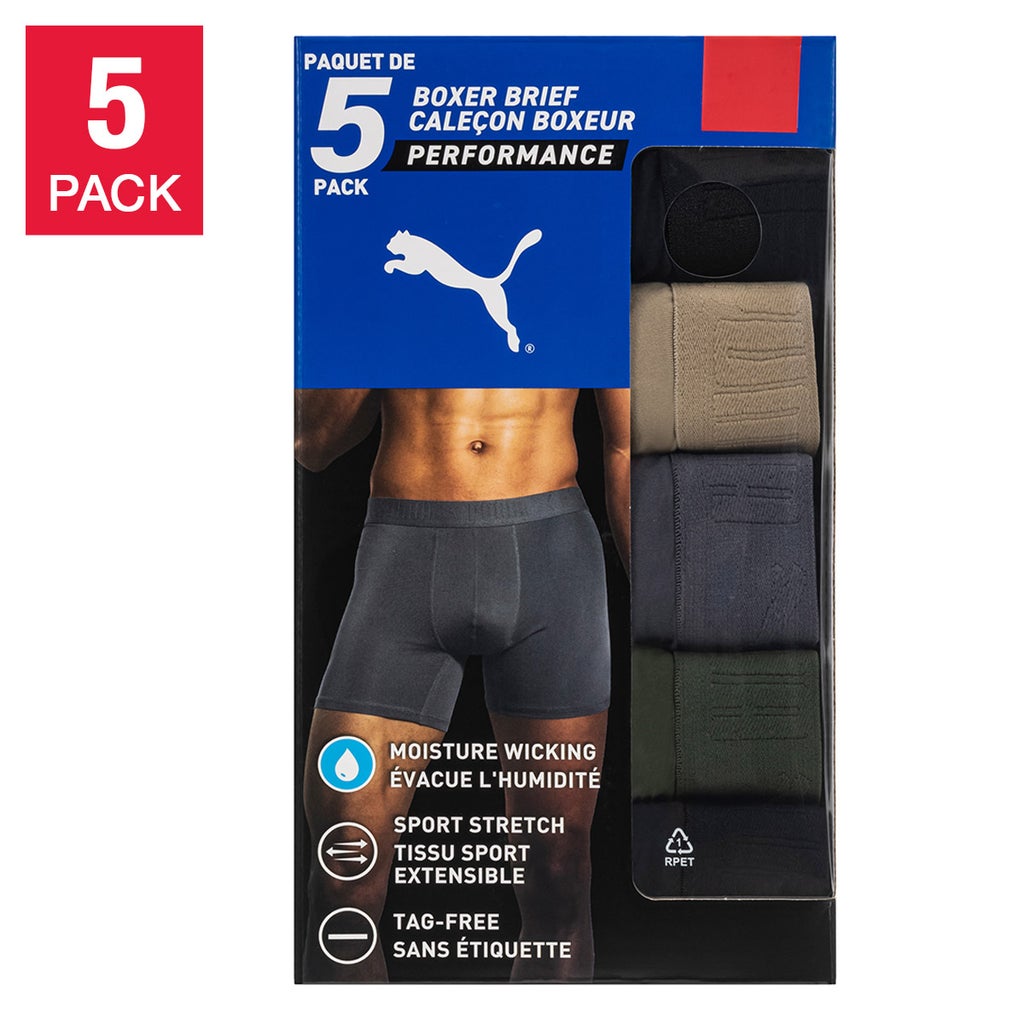 Puma Men’s Active Boxer 5-pack
