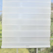 Zebra Sheer Weave Privacy Roller Blinds, Eggshell White