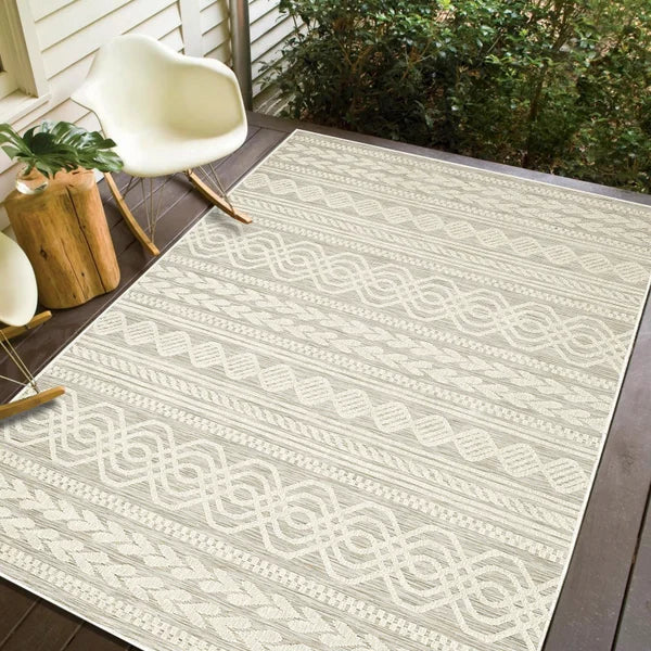 Viana Madrid Collection Serene Indoor/Outdoor Area Rug