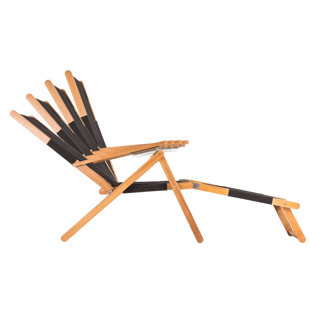Patioflare Portable Lounge Chair with Leg Rest