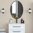Appollo Prescott 61 cm x 86 cm (24 in. x 34 in.) Oval Modern Metal Framed Mirror