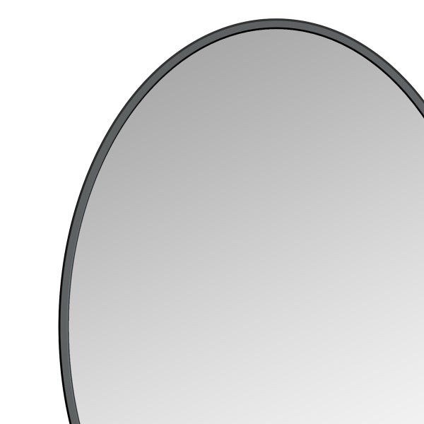 Appollo Prescott 61 cm x 86 cm (24 in. x 34 in.) Oval Modern Metal Framed Mirror