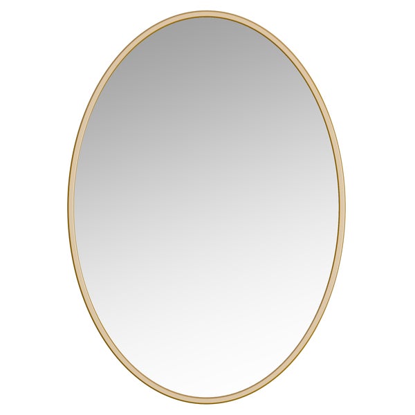 Appollo Prescott 61 cm x 86 cm (24 in. x 34 in.) Oval Modern Metal Framed Mirror