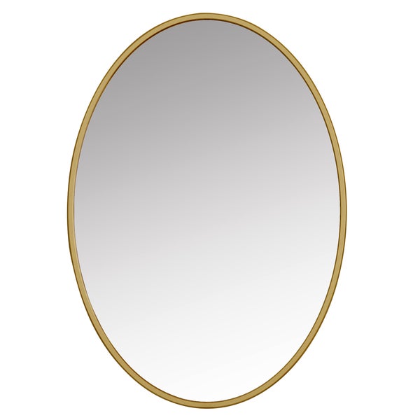 Appollo Prescott 61 cm x 86 cm (24 in. x 34 in.) Oval Modern Metal Framed Mirror