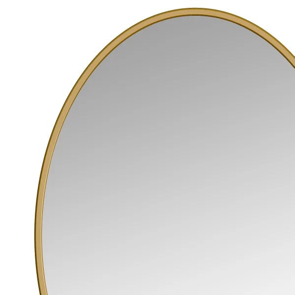 Appollo Prescott 61 cm x 86 cm (24 in. x 34 in.) Oval Modern Metal Framed Mirror