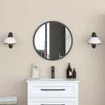 Appollo Stanley Modern Round Metal Framed Mirror