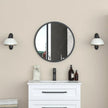 Appollo Stanley Modern Round Metal Framed Mirror