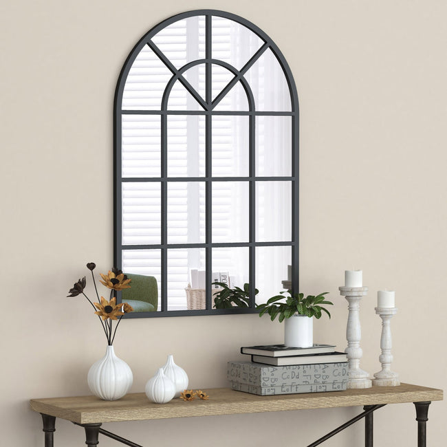 Appollo Harley Modern 71 cm x 105 cm (28 in. x 41.5 in.) Window Metal Framed Mirror
