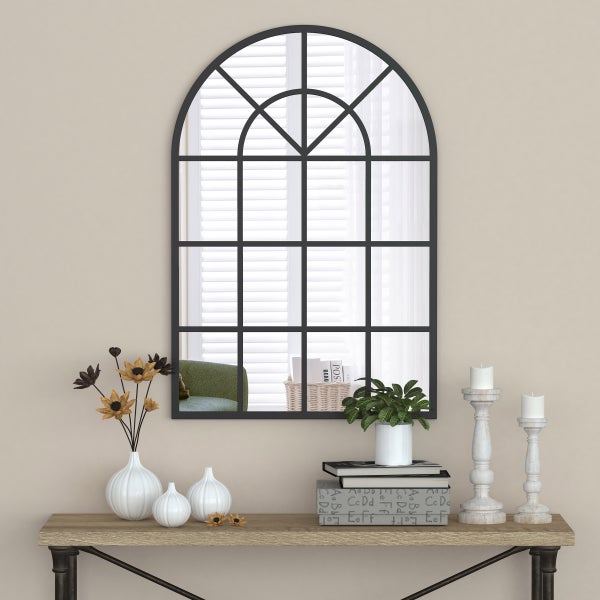 Appollo Harley Modern 71 cm x 105 cm (28 in. x 41.5 in.) Window Metal Framed Mirror