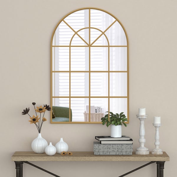 Appollo Harley Modern 71 cm x 105 cm (28 in. x 41.5 in.) Window Metal Framed Mirror