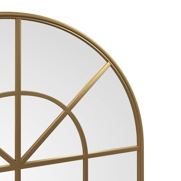 Appollo Harley Modern 71 cm x 105 cm (28 in. x 41.5 in.) Window Metal Framed Mirror