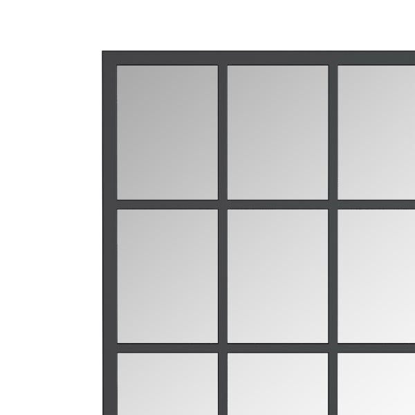 Appollo Clifton Modern 71 cm x 91 cm (28 in. x 36 in.) Window Metal Framed Mirror