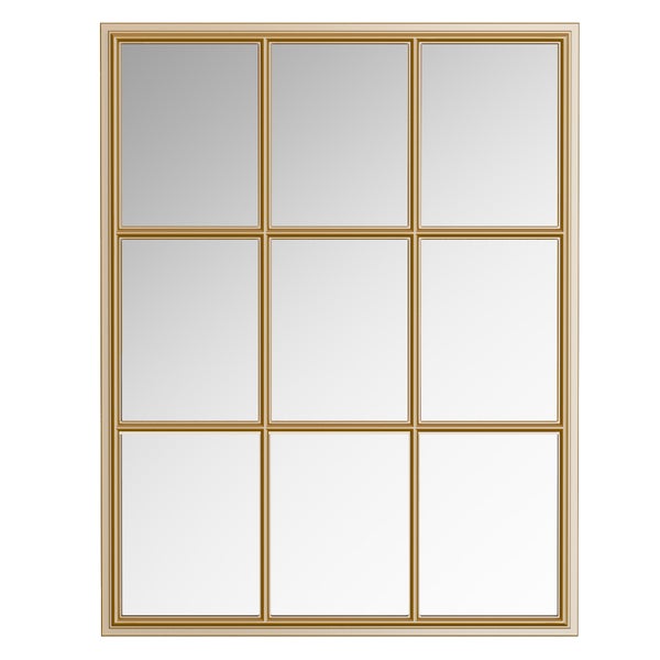 Appollo Clifton Modern 71 cm x 91 cm (28 in. x 36 in.) Window Metal Framed Mirror