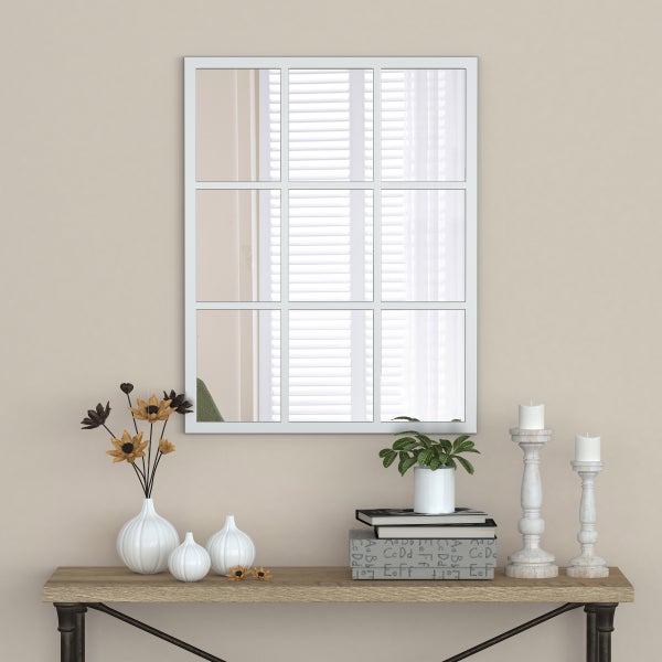 Appollo Clifton Modern 71 cm x 91 cm (28 in. x 36 in.) Window Metal Framed Mirror