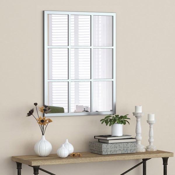 Appollo Clifton Modern 71 cm x 91 cm (28 in. x 36 in.) Window Metal Framed Mirror