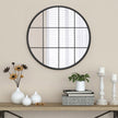 Appollo Harlow Modern 71 cm (28 in.) Round Window Metal Framed Mirror