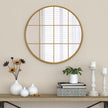 Appollo Harlow Modern 71 cm (28 in.) Round Window Metal Framed Mirror