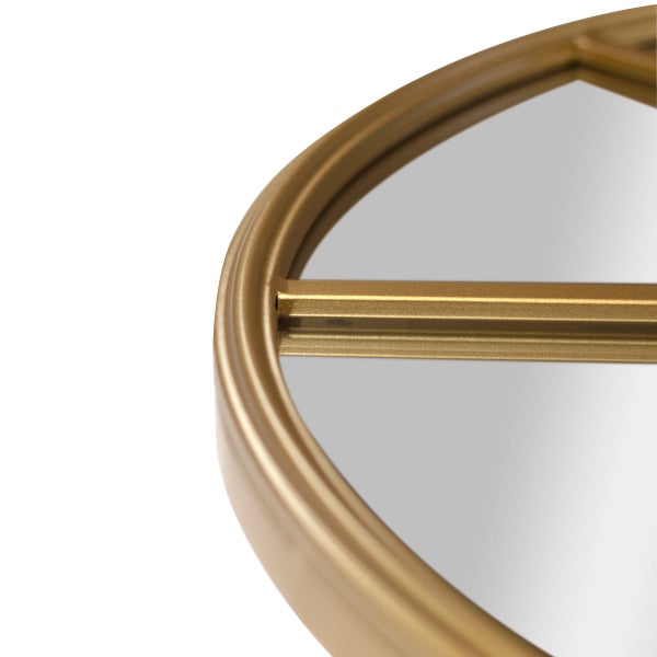 Appollo Harlow Modern 71 cm (28 in.) Round Window Metal Framed Mirror
