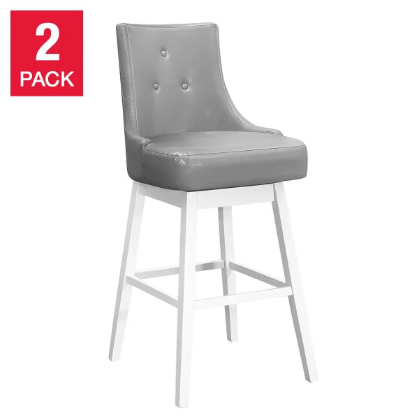 Traditional Swivel Bar Stool, 2-pack