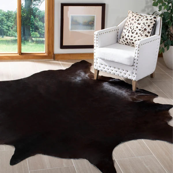 Safavieh Black & Brown Cowhide Indoor Rug