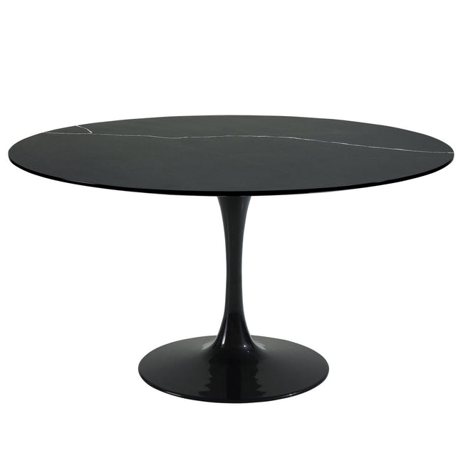 Orchid Round Solid Quartz Dining Table, 132 cm (52 in.) diameter
