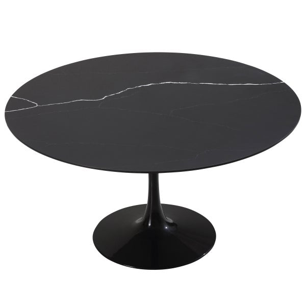 Orchid Round Solid Quartz Dining Table, 132 cm (52 in.) diameter