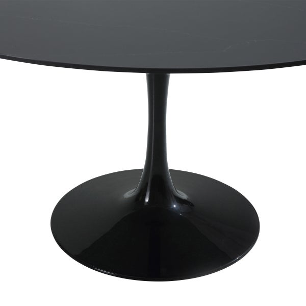Orchid Round Solid Quartz Dining Table, 132 cm (52 in.) diameter