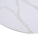 Orchid Round Solid Quartz Dining Table, 132 cm (52 in.) diameter