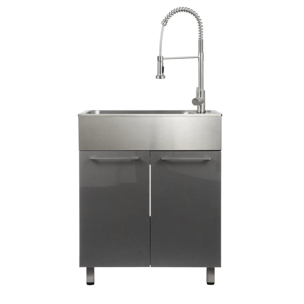 Transform 28 in. All-in-one RTA Laundry Cabinet with Stainless Steel Sink and Faucet