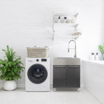 Transform 28 in. All-in-one RTA Laundry Cabinet with Stainless Steel Sink and Faucet