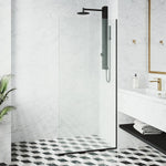 VIGO Zenith 34 in. × 74 in. Frameless Fixed Shower Screen