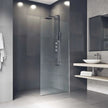 VIGO Zenith 34 in. × 74 in. Frameless Fixed Shower Screen