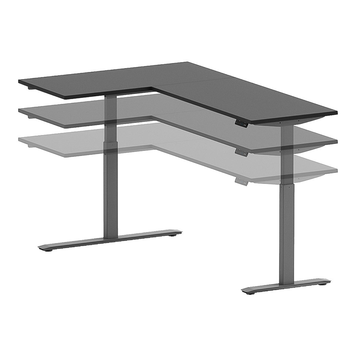 Motionwise L-shape Height Adjustable Desk