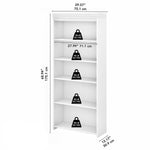 Bush Furniture Fairview Tall 5-Shelf Bookcase