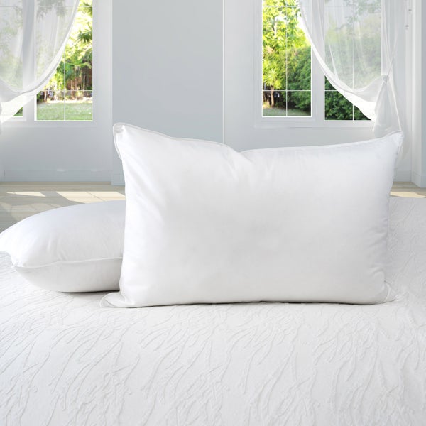 Welcome Home Hutterite White Goose Down Around Pillow