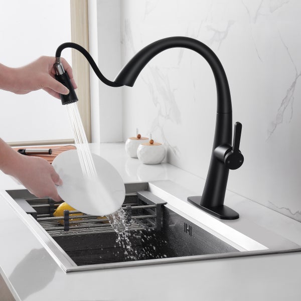 Westmount Waterworks Daulfyn Pull-down Kitchen Faucet