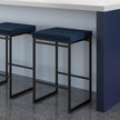 Amisco Easy Modern Counter Stool Blue Seat