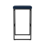 Amisco Easy Modern Counter Stool Blue Seat