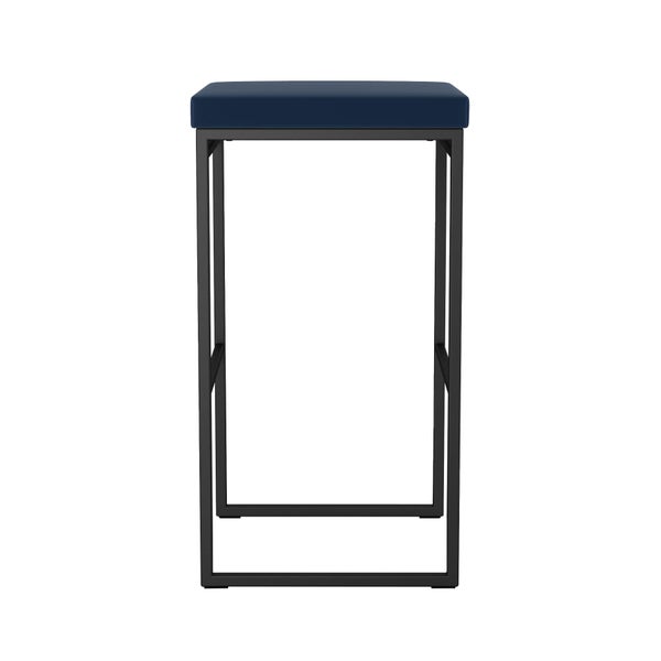 Amisco Easy Modern Counter Stool Blue Seat