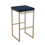 Amisco Easy Modern Counter Stool Blue Seat