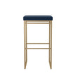 Amisco Easy Modern Counter Stool Blue Seat