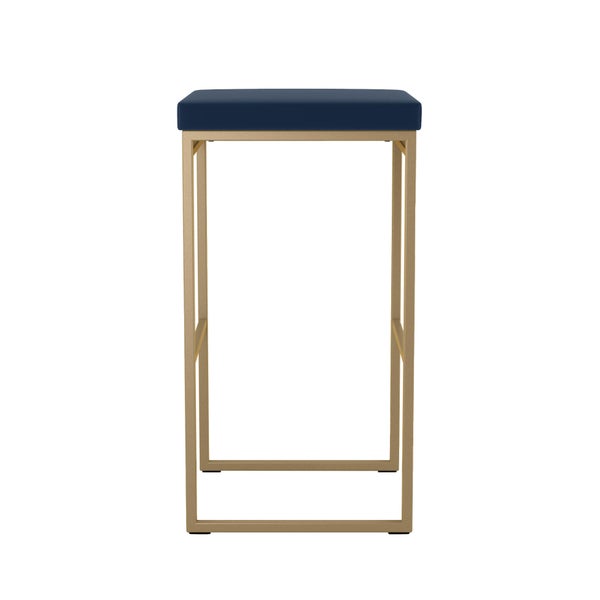 Amisco Easy Modern Counter Stool Blue Seat