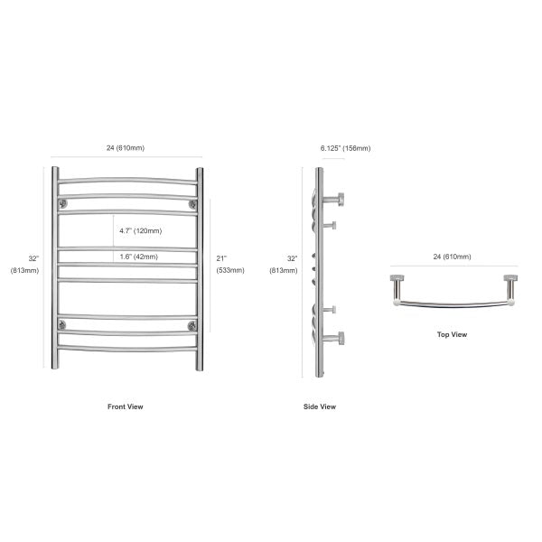 WarmlyYours Riviera Towel Warmer