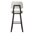 Amisco Clarkson Modern Grey and Beige Swivel Bar or Counter Stool