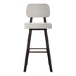 Amisco Clarkson Modern Grey and Beige Swivel Bar or Counter Stool