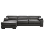 Magnum 2-piece Top Grain Leather sectional with Left Hand Facing Chaise