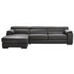 Magnum 2-piece Top Grain Leather sectional with Left Hand Facing Chaise
